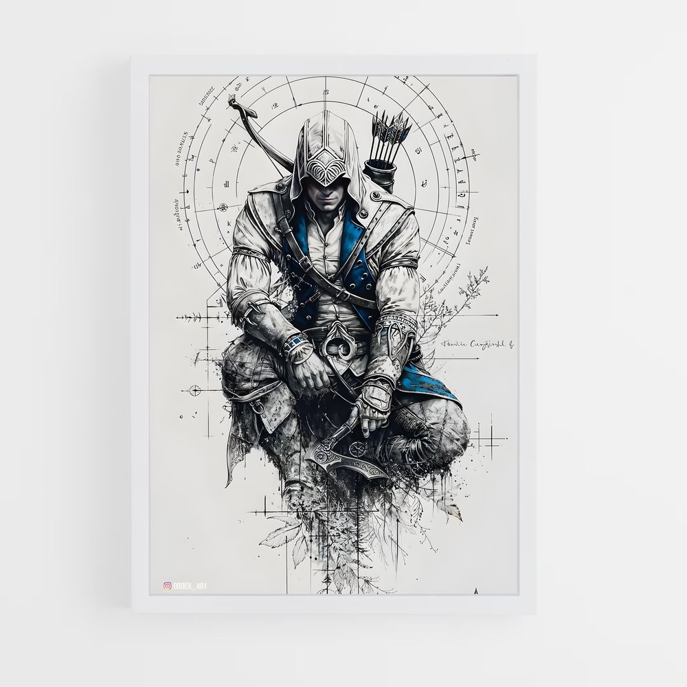 Poster Le Chevalier Errant – affiche Assassin's Creed (vue 3)